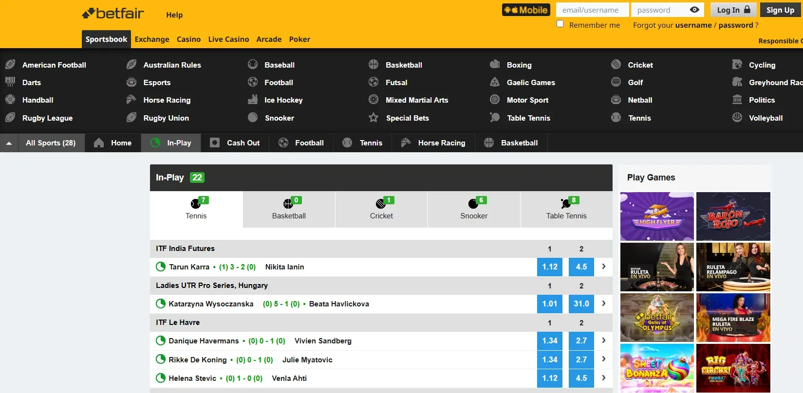 Betfair Casino